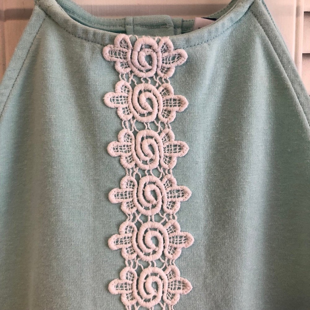 Janie And Jack Size 6 Mint Green Summer Dress - Picture 3 of 6